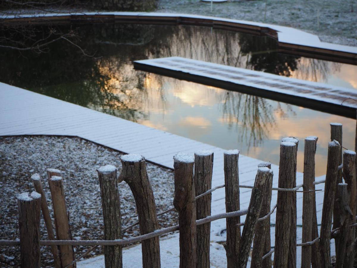 Maison Terre Les Cabanes De Fallot - Sauna Bain-Froid Piscine Naturelle L'isle-Bouzon Εξωτερικό φωτογραφία