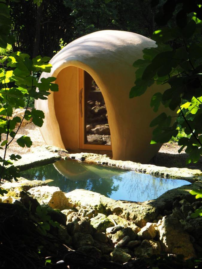 Maison Terre Les Cabanes De Fallot - Sauna Bain-Froid Piscine Naturelle L'isle-Bouzon Εξωτερικό φωτογραφία
