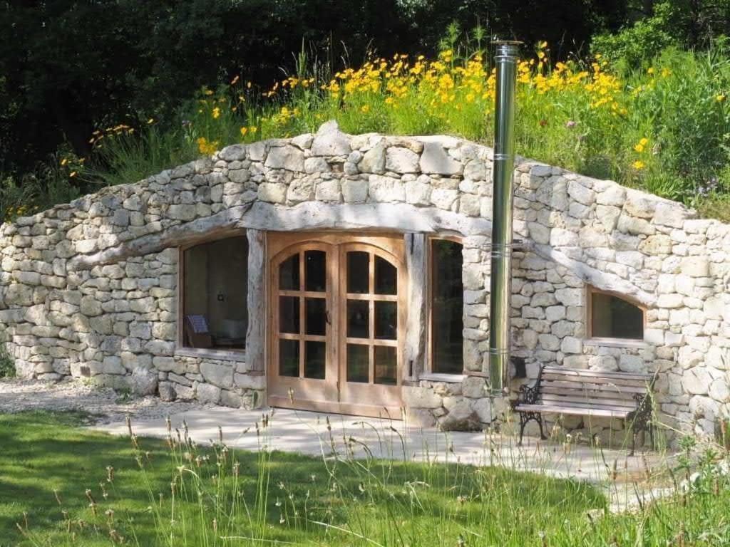 Maison Terre Les Cabanes De Fallot - Sauna Bain-Froid Piscine Naturelle L'isle-Bouzon Εξωτερικό φωτογραφία